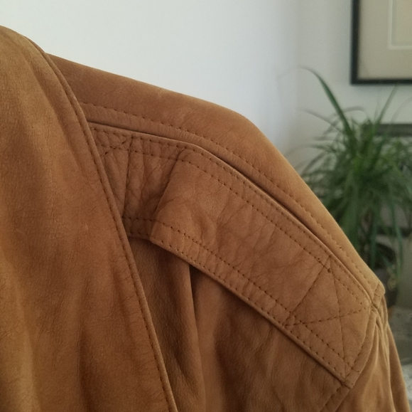 🍁Vintage Genuine Leather Coat🍁 - Picture 3 of 14